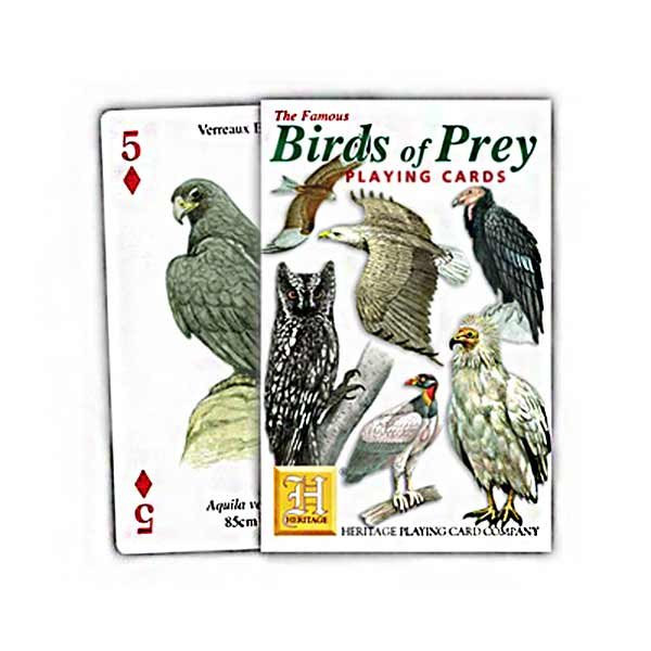 Birds of Prey Heritage Playing Cards | The Wildlife Gift Shop