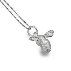 Sea Gems Silver Bee Pendant & Earring Set