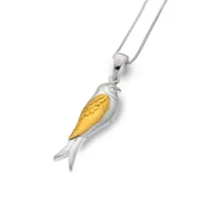 Sea Gems Silver Bird Pendant