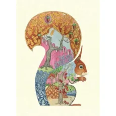 Red Squirrel Card by Daniel Mackie
