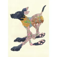 Black Labrador Greeting Card by The DM Collection