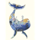 Whale Greeting Card by The DM Collection
