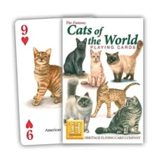 Cats of the World Playing Cards by Heritage Playing Cards