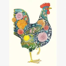Chicken Greeting Card by The DM Collection