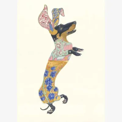 Dachshund Greeting Card by The DM Collection