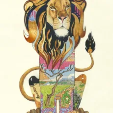 Lion Greeting Card by The DM Collection