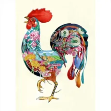 Rooster Greeting Card by The DM Collection