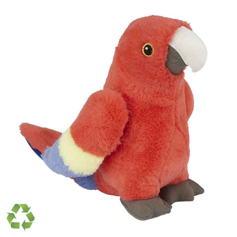 Scarlet Macaw Soft Toy Teddy Recycled Ravensden 23cm | The Wildlife ...