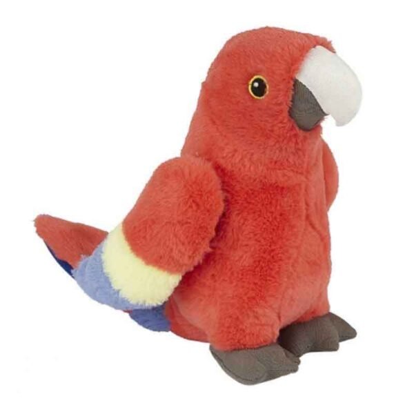 Scarlet Macaw Soft Toy Teddy Recycled Ravensden 23cm