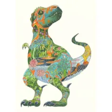 Tyrannosaurus Rex Greeting Card by The DM Collection