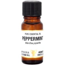 peppermint essential oil 10ml amber glass bottle with black lid