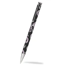 Sea Gems Mackintosh Rose Slimline Ballpoint Pen Black and Pink