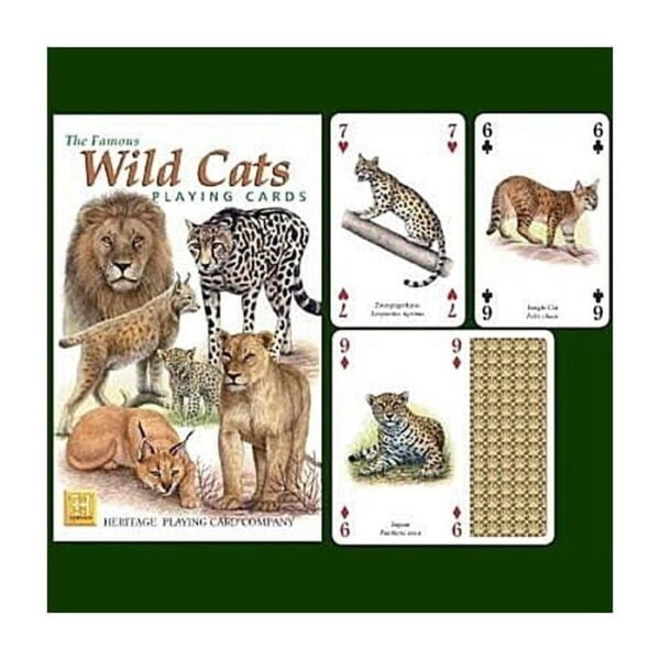 Wild Cats Playing Cards by Heritage Playing Cards