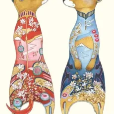 Meerkats Greeting Card by The DM Collection