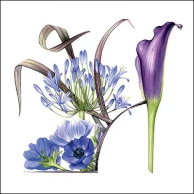 Blue Shoe Greeting Card by Billy Showell