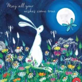 May All Your Wishes Come True Hare Greeting Card by Kate Andrew