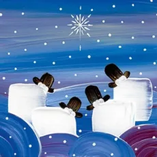 Wooly Winter Wishes Greeting Card by Nikky Corker