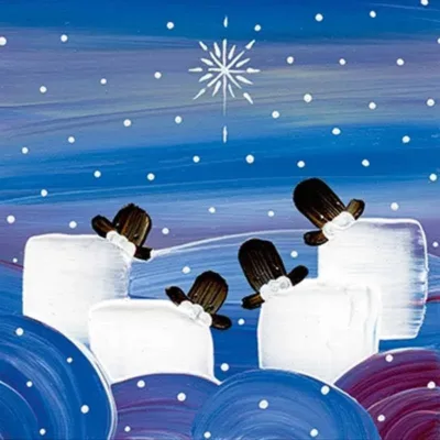 Wooly Winter Wishes Greeting Card by Nikky Corker