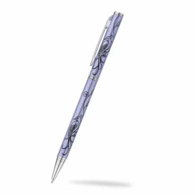 Sea Gems Bird of Paradise Slimline Ballpoint Pen Pearlised Lilac
