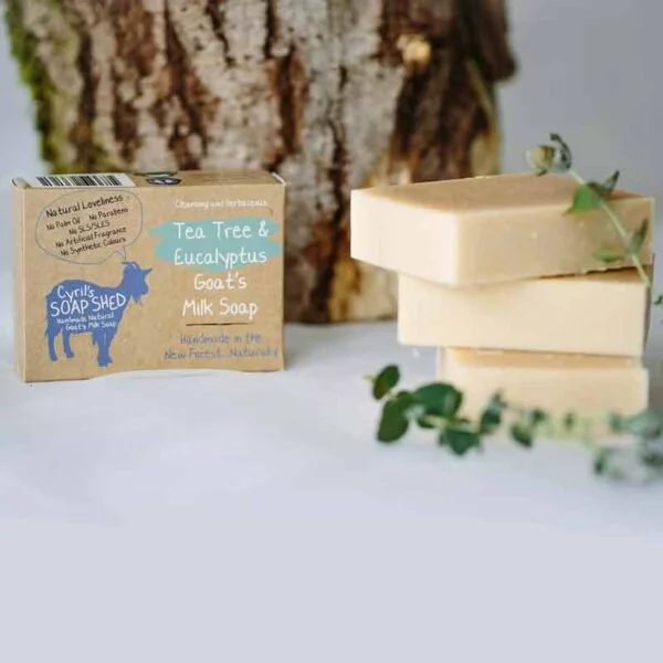 Tea Tree and Eucalyptus Goats Milk Soap by Cyrils Soap Shed