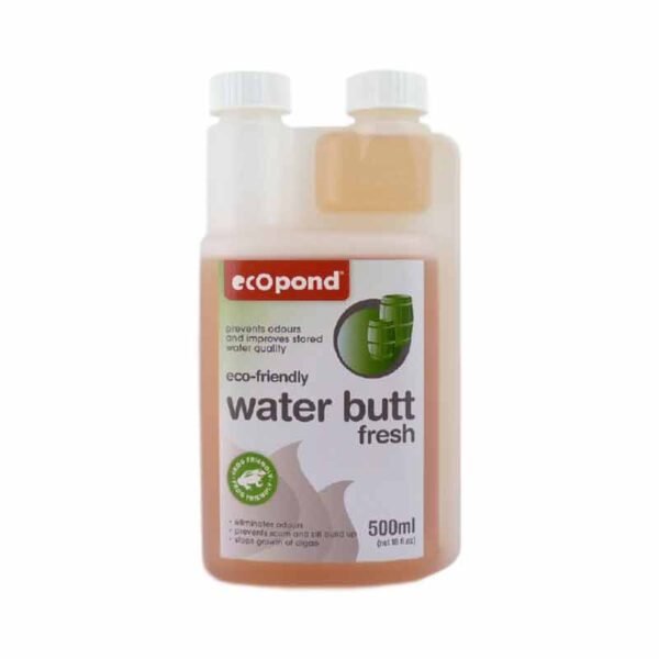 Bottle of water butt fresh preparation on a white background