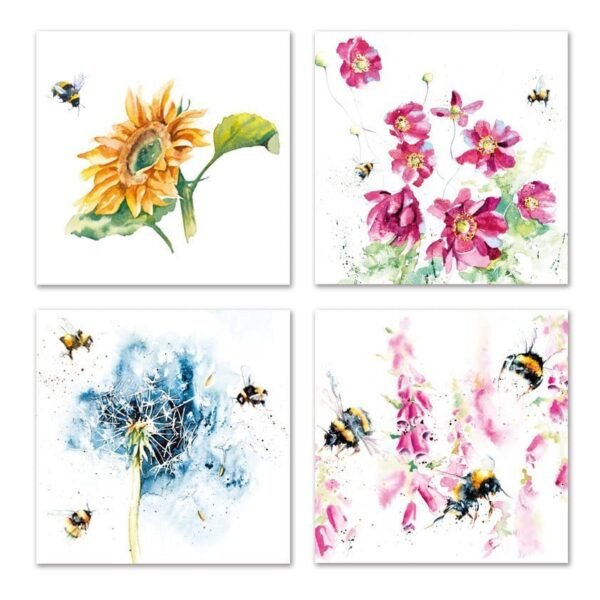 Bumblebee cards eco notecard pack by Rachel Toll