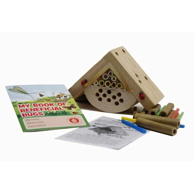 bobbys bug box with leaflet, instructions and canes