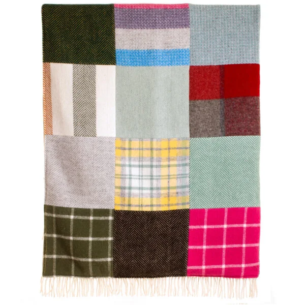 Tweedmill patchwork throw