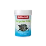 Early stage tadpole food tub against a white background