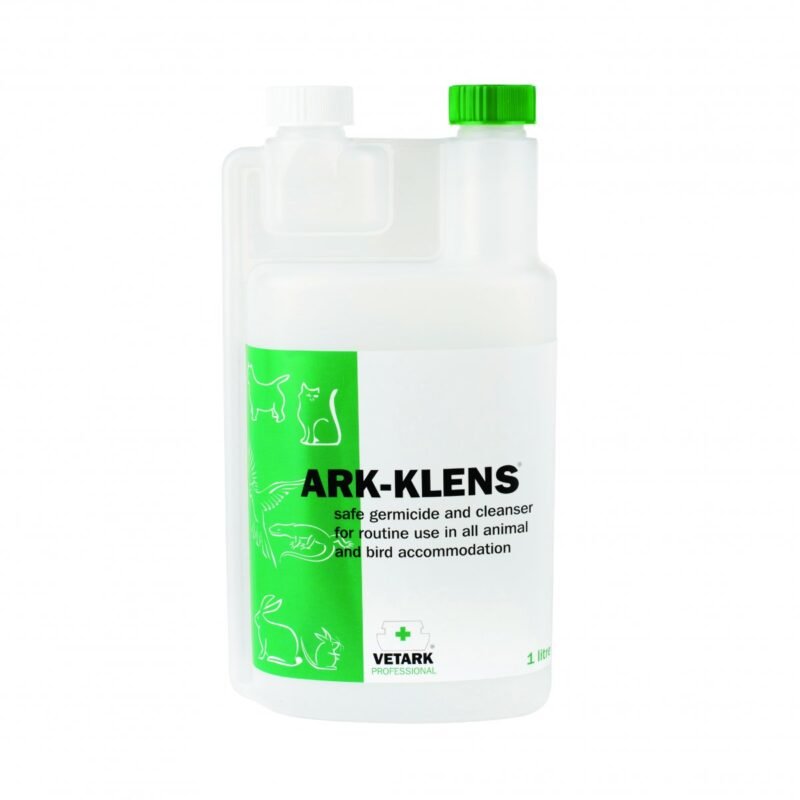 ml bottle of Ark-Klens disinfectant on a white background