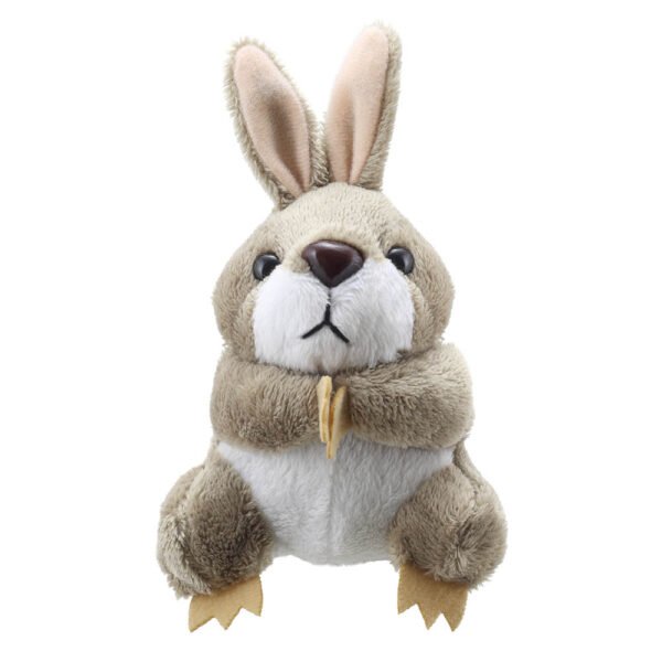 Grey Rabbit Finger Puppet by The Puppet Company