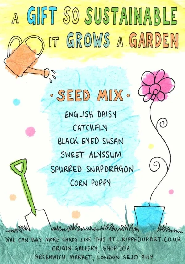 Seed Mix for the plantable seed cards