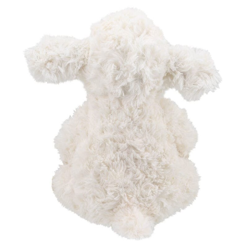 Wilberry Eco Classics soft toy lamb on a white background facing back