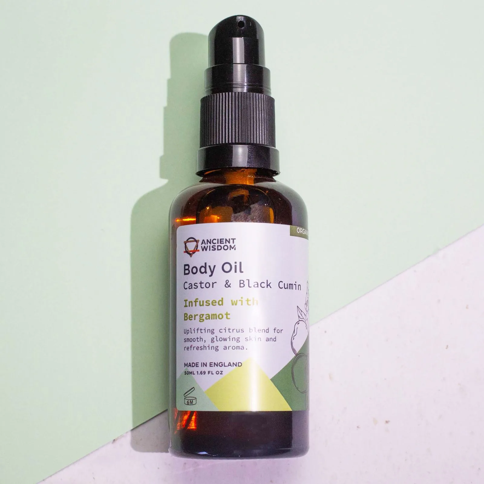 Organic Body Oil 50ml - Bergamot - Image 3